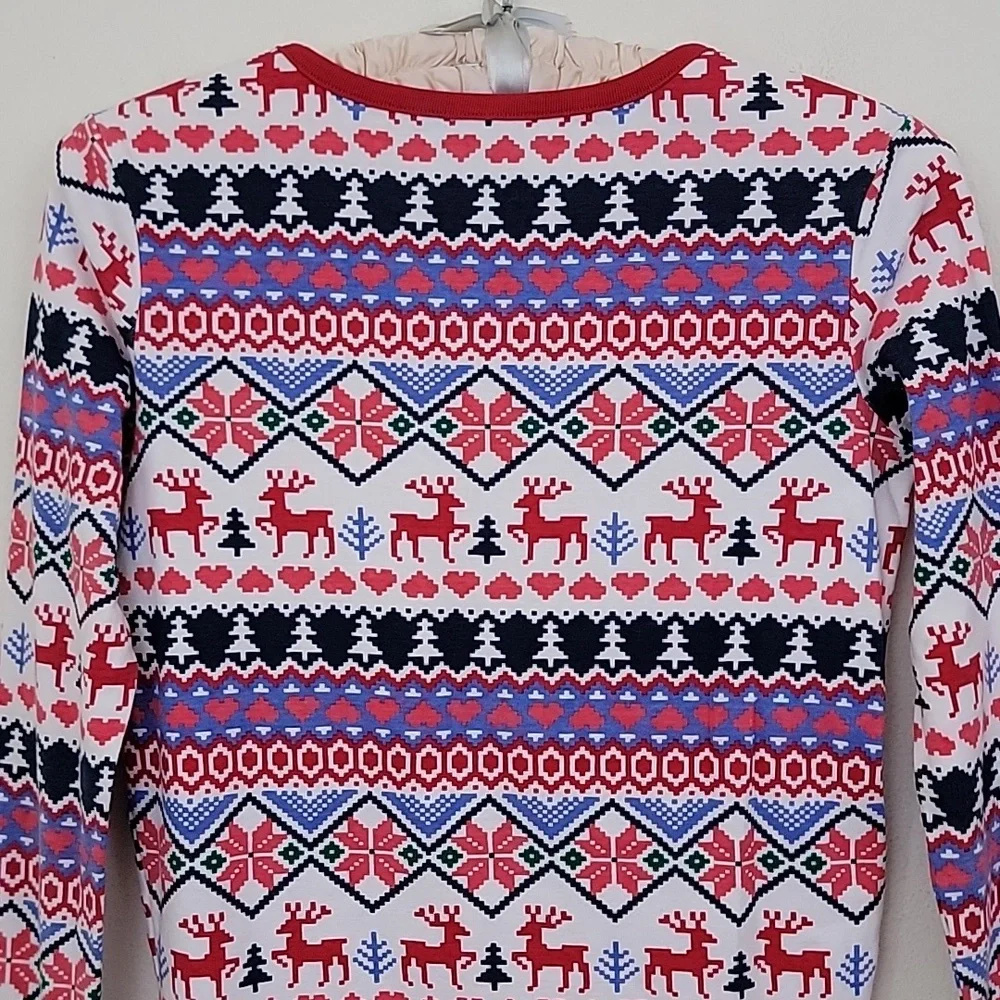 Land's End Cotton Christmas Pajama Top (Top only) Christmas 16